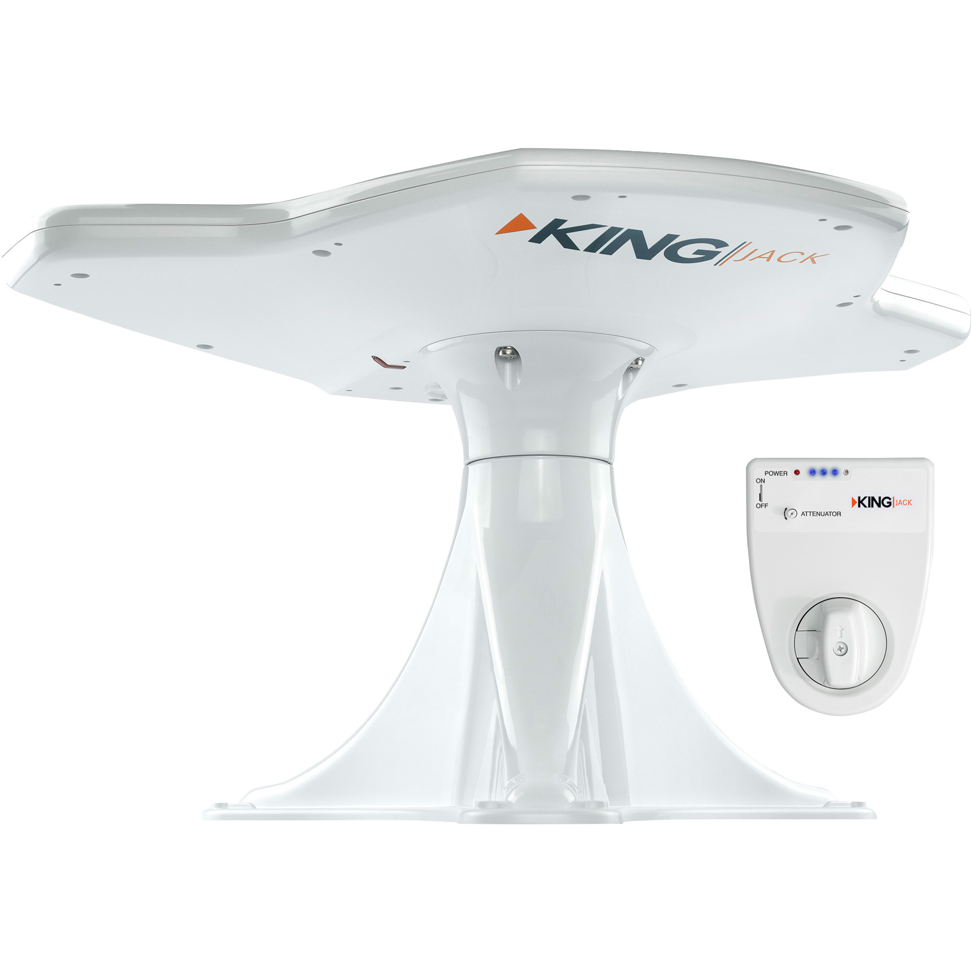 King Jack Digital HDTV Over-the-Air Antenna, White, Model# OA8500